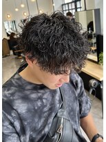 ジーニー 横浜(giinii) 波巻きパーマメンズヘアマッシュパーマ刈り上げ