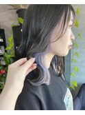 inner lavender × ash brown