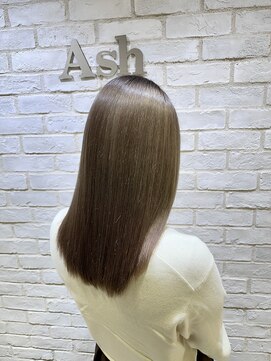 アッシュ 大宮店(Ash) ブリーチ縮毛矯正【ブリーチ２回】
