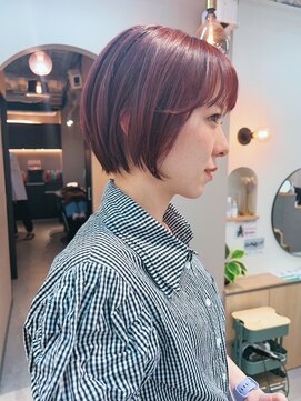 シビバイレボ(CIBI by revo) 地毛風カラー/ナチュラルレイヤーカット/ショートボブ[船橋]