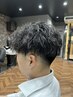 【ビジネスシーンにも対応】メンズカット+パーマ　8500→8000