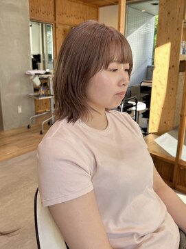 イロ(iiro) ミルクティーベージュ/ブリーチカラー/くすみベージュ