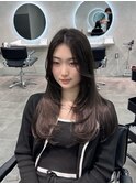 レイヤーカット/韓国ヘア/顔周りカット/グレージュ【佐藤詩門】
