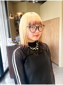 抜きっぱなしブロンド×裾カラー