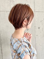 ビームズ ヘアー ブラン(Bee ms HAIR Blanc+) 小顔見せショートベージュカラーブリーチしない透明感カラー