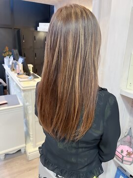 キャアリー(Caary) 福山人気酸性ストレート美髪艶髪夏ベージュ白髪ボカシハイライト