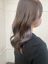 ネウィ 八王子(newi)&nbsp;髪質改善酸熱トリートメント 艶感グレージュ　イヤリングカラー