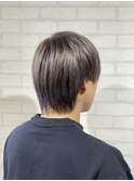 メンズライクミニウルフショートウルフウルフパーマハイライト