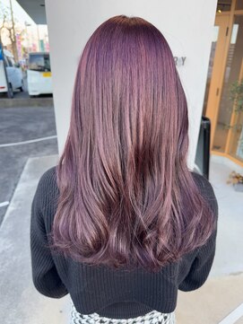 ゴートファクトリー(G.O.A.T factory) ピンク ピンクラベンダー くすみピンク 顎下ボブ