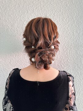 ヘアセットサロン アッシュ 神戸三宮(Ash) MIXパールアップヘア