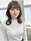 20代30代冬◎韓国風くびれミディで艶髪小顔