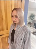 千葉駅/オリーブグレー/小顔/ココアベージュ