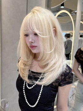 ロンドリメゾン 原宿(Lond re Maison.) チャコール/オリーブグレー/レイヤーカット小顔顔周り韓国原宿