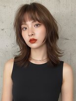 エイチ ウルフカット 大阪梅田(811) フェイスフレーミングルーツカラー天使の羽バングネオウルフボブ