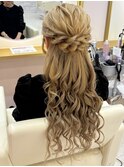 ふわふわハーフアップ
