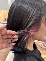 アンド ナップ(nap) インナーカラー ピンク&ブルー
