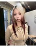 【ブリーチなし】ブリーチなしエンドカラー+SONQトリートメント