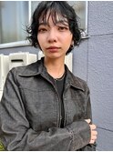 ラフなショートパーマ