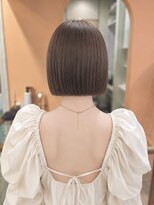 フォト 新宿三丁目(foto) 地毛風縮毛矯正韓国風顔まわりレイヤー小顔ボブ切りっぱなしボブ
