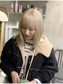stylist イケダ>>ホワイトブロンド