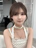 【小顔になれる♪】前髪顔周りカット+透明感カラー+リペアトリートメント