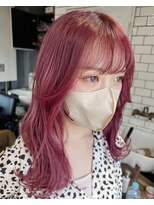 hyon myon/RISEbyREVO 綾瀬店【ヒョンミョン】&nbsp;ハッシュカット/デザインカラー/グレージュ[綾瀬駅/韓国ヘア]
