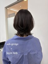 アマテラスエス 新宿(AMATELAS S)&nbsp;透明感アッシュグレージュ/レイヤーボブ/髪質改善/新宿