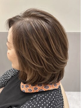 トランスサロン 吉祥寺(TRANS SALON) カール流れミディアム×柔らか印象カラー