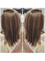 リライズ(RE.rise)&nbsp;切りっぱなしロングボブ/グレージュ【札幌東区/東区】【東苗穂】