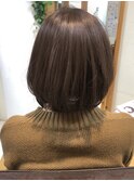 ココアッシュ ハイライトカラー 透明感カラー 髪質改善