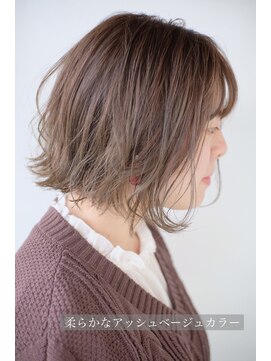 スパ ヘアーデザイン(SPA hair design) 柔らかく透明感のあるオークルカラー