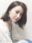 ホワイトアッシュの外ハネボブ