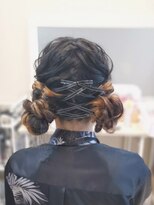 ヘアセットサロン ミント(Hair set salon MINT)&nbsp;レースアップツインお団子