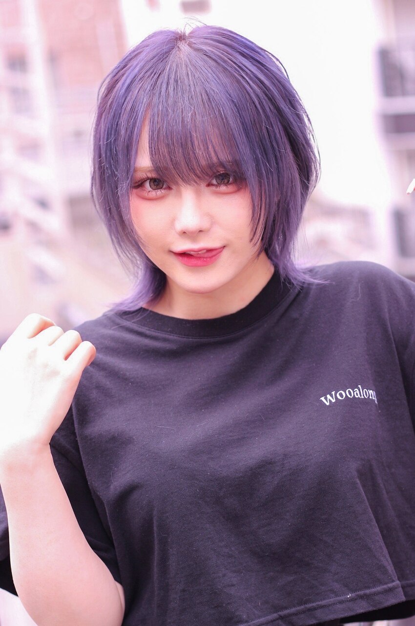 ☆CAPSULE☆パープルアッシュ&ウルフカットミニウルフレイヤー