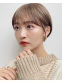20代30代40代大人こなれショートヘア×ベージュカラーb