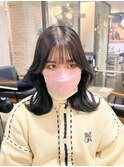 くびれヘア/ヨシンモリ/韓国ヘア/ミディアムヘア/新宿三丁目