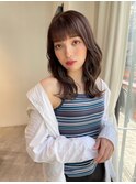 グレージュカラー×韓国風スタイル