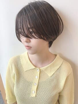 ステアケース 武蔵小杉店(stair:case) 【馬場】大人黒髪ハンサムショート前髪長め