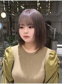 髪質改善カラーで作る激かわグレージュ/タッセルボブ /神心