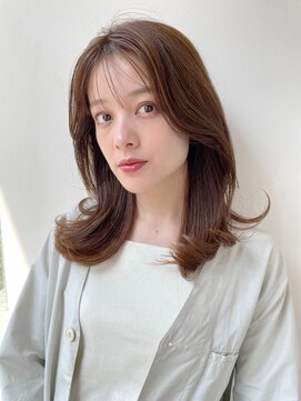 ケーツー エソラ池袋店(K-two) くびれミディ*ミディアムロング*顔周りレイヤー*前髪カット