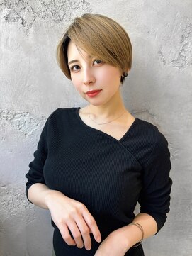 ロンドローズ 名古屋(Lond damaskRose) 学割 ブリーチなしダブルカラー ブリーチ 髪質改善 ボブ 825