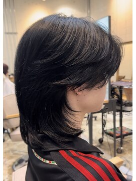 ノラ シブヤ(NORA) 【永田】メンズミディアム ミディアムウルフ