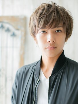 モッズヘア メン 南越谷南口店(mod's hair men) イケメン外国人風ブロンドカラーくせ毛風マニッシュX南越谷