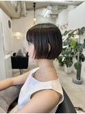 黒髪ショートボブハンサムショートマッシュショート垢抜け30代
