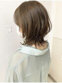 ミディアムネオウルフ×ハイライトボブウルフ　ウルフカット