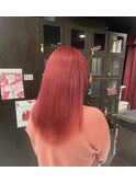ブリーチありサーモンピンクカラーー【錦糸町北口】ayaka