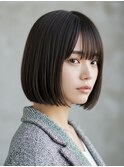 イメチェン/美髪/外ハネボブ/ワイドバング/髪質改善/縮毛矯正