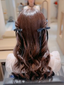 フォーエス(4S) ハーフツイン　～結婚式お呼ばれヘアアレンジ～