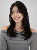 ワンカールレイヤー/20代/30代/40代/美髪ストレート
