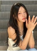 透け感溢れる韓国レイヤー